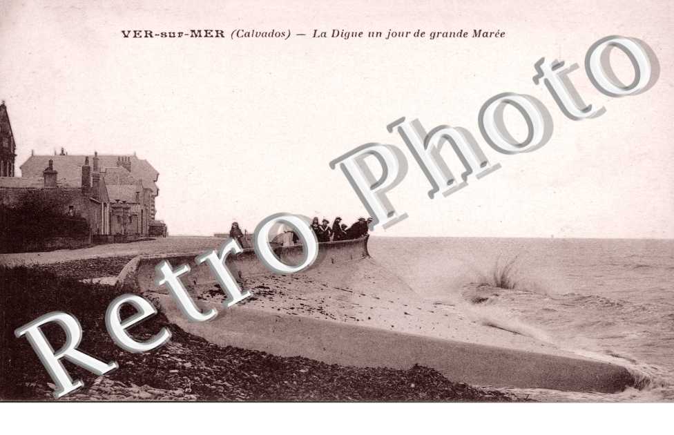 La digue un jour de grande maree
