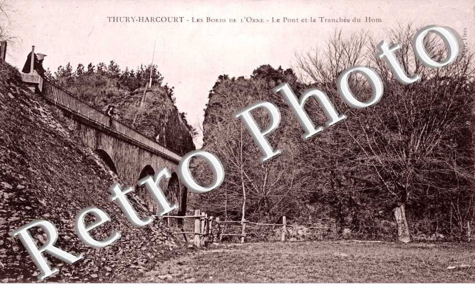Les bords de l'Orne - pont et la tranchee du Home