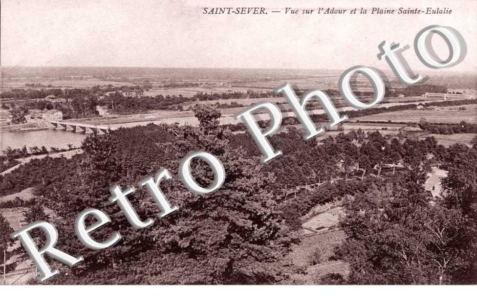Vue sur l'Adour et la plaine Sainte-Eulalie
