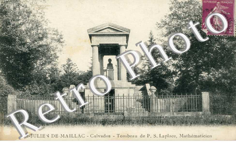 SAINT JULIEN DE MAILLOC Tombeau de P. S. Laplace, Mathematicien