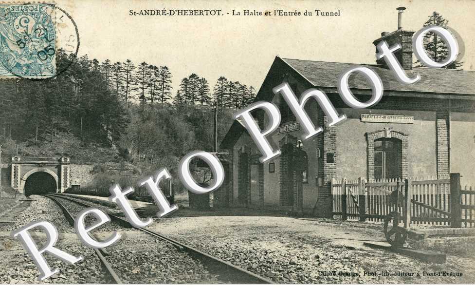 La halte et l'entree du tunnel