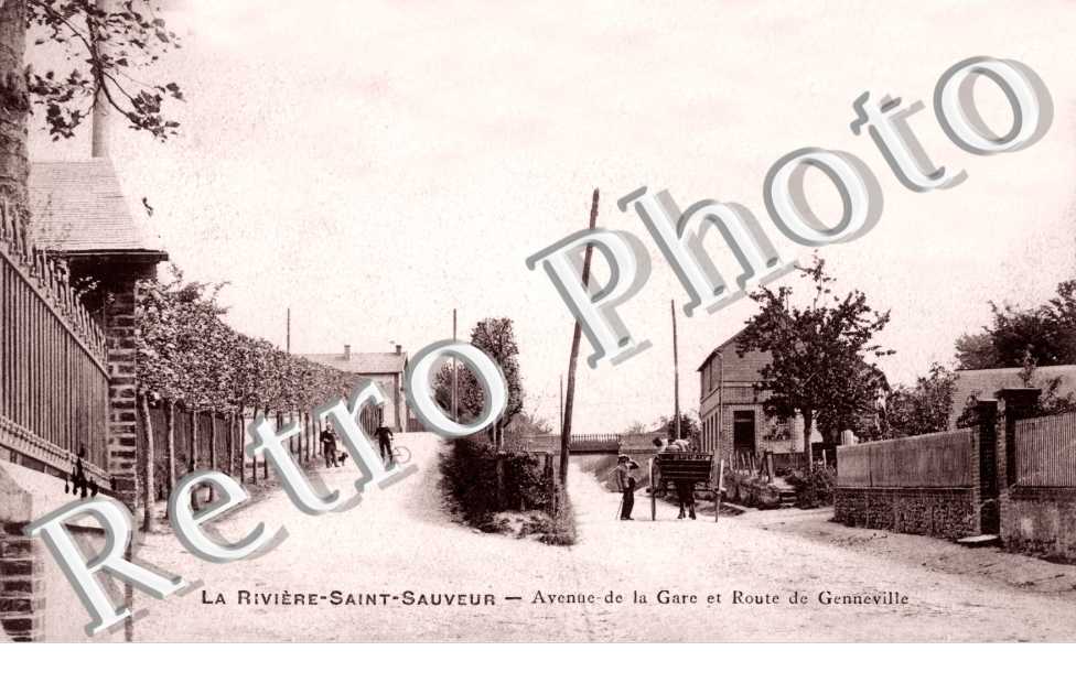 avenue de la gare et route de Genneville
