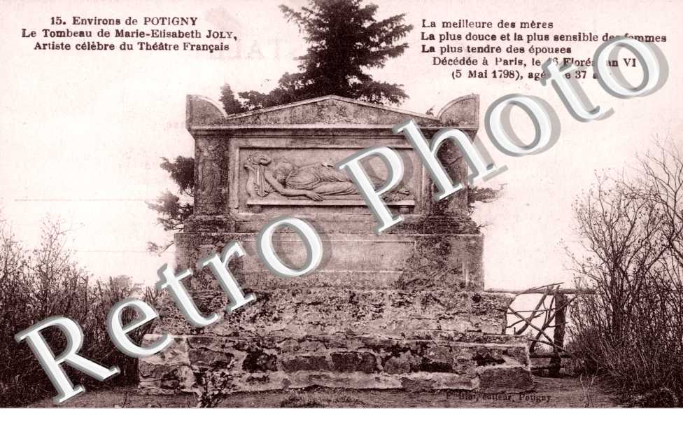 Tombeau de Marie-Elisabeth Joly artiste
