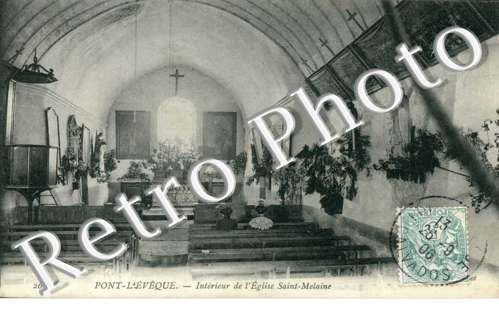 Interieur de l'eglise Saint Melaine