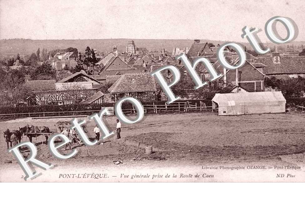 vue generale de la prise de la route de Caen