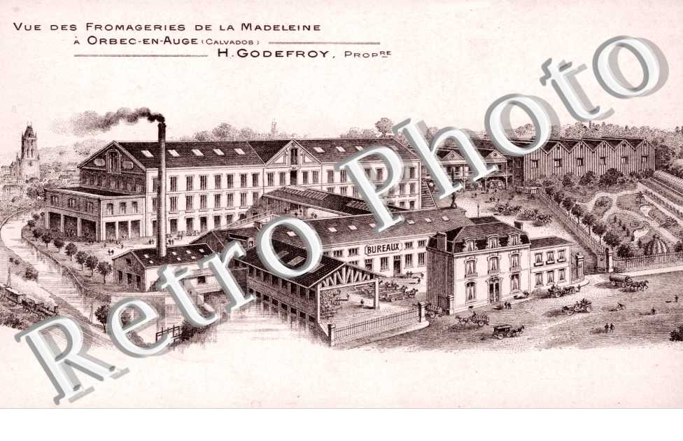 Vue des fromageries de la madeleine - H. godefroy proprietaire