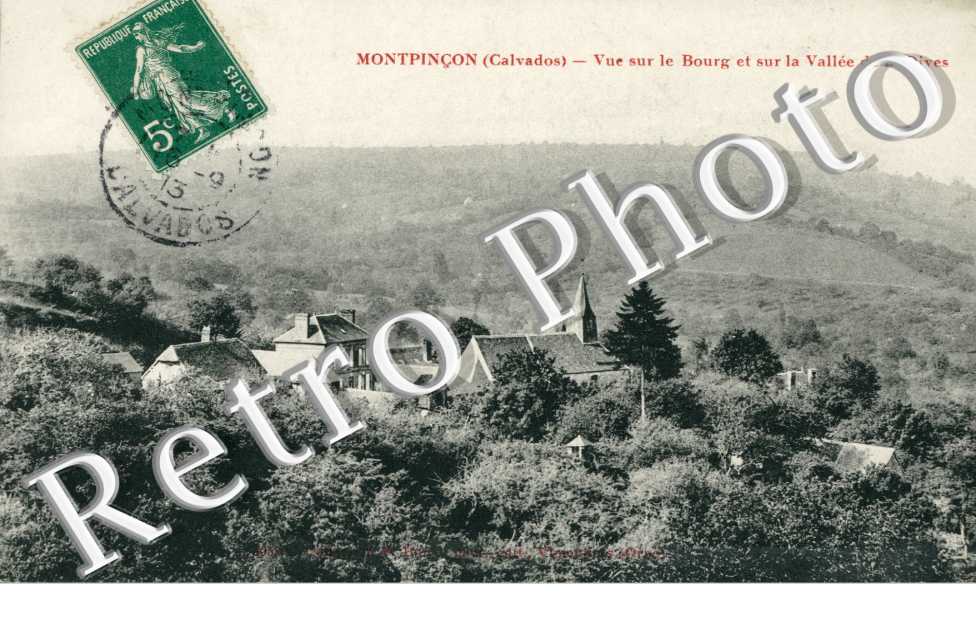 Vue sur le bourg et sur la vallee de la Dives
