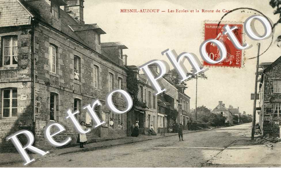 les ecoles et la route de Caen