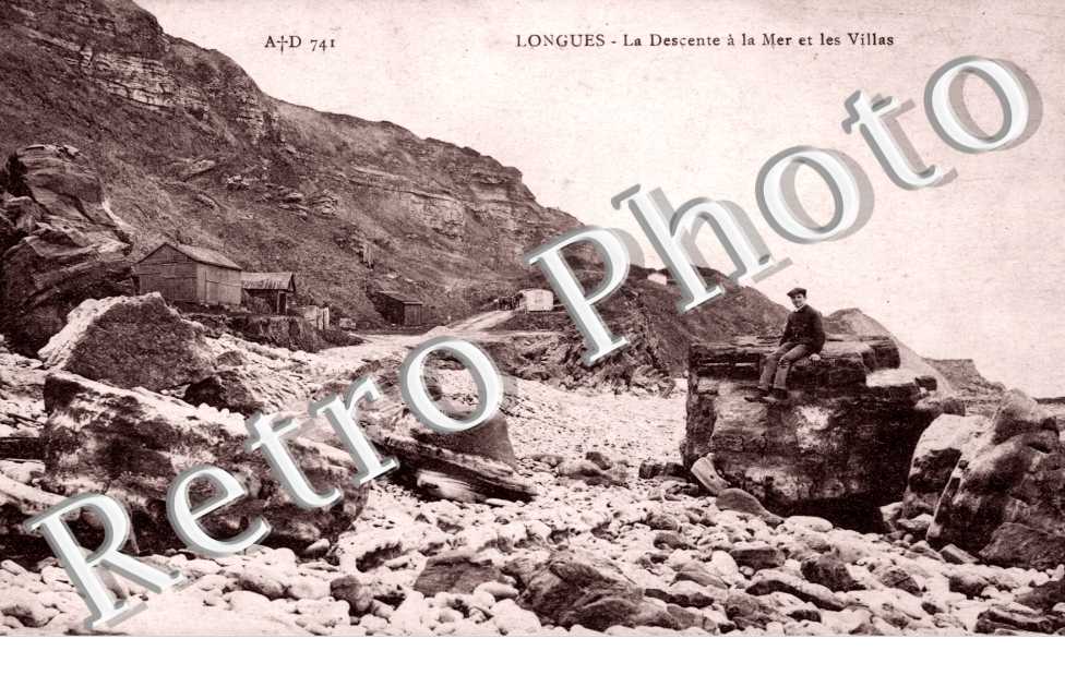 la descente a la mer et les villas