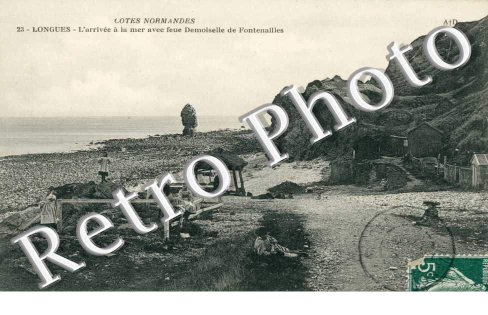 l'arrivee a la mer avec feue demoiselle de Fontenailles
