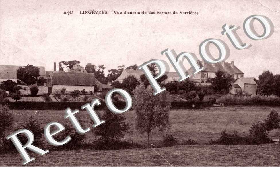 vue d'ensemble des fermes de Verrieres