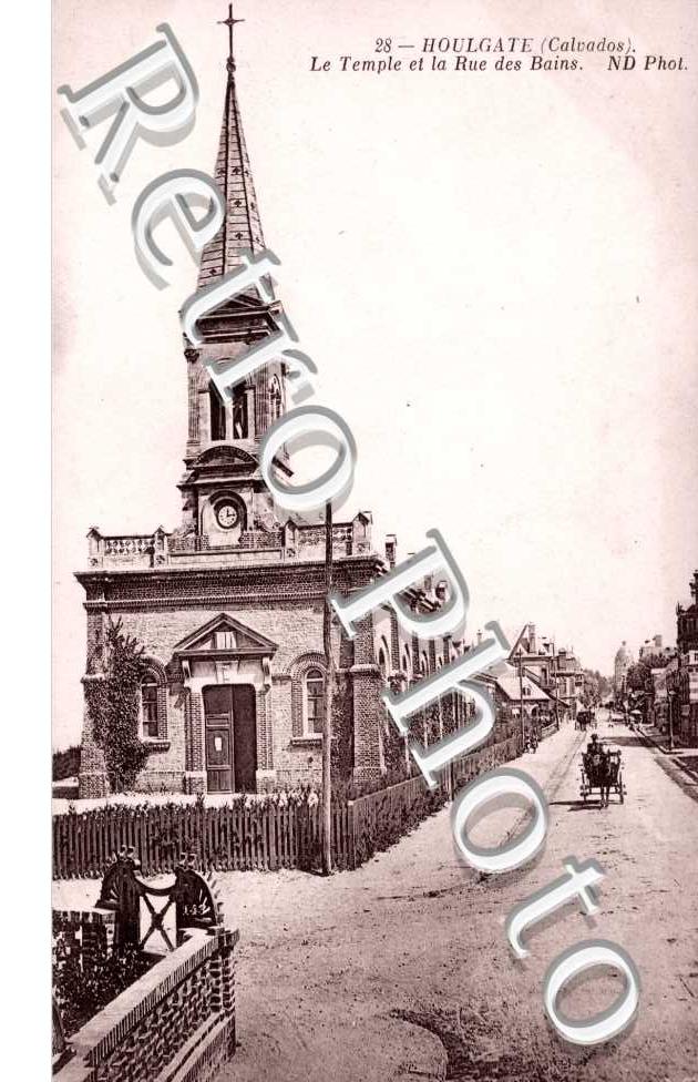 le temple et la rue des Bains