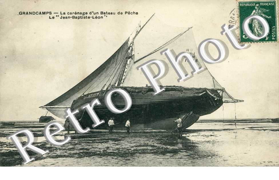 le carenage d'un bateau de peche  Le Jean-Baptiste-Leon
