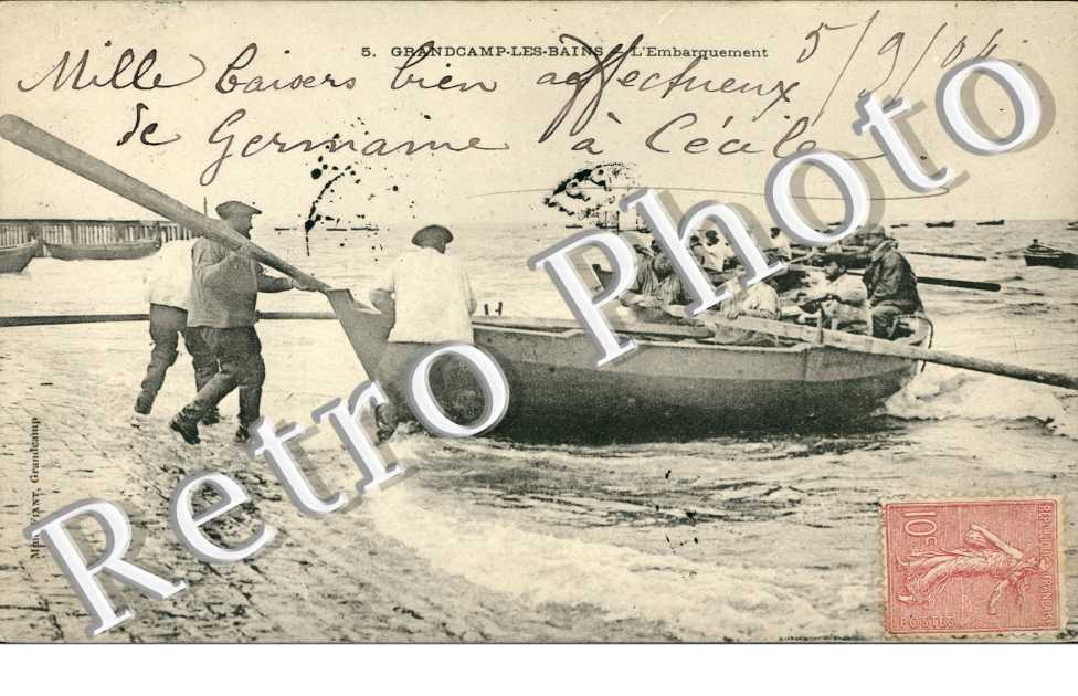 Grandcamp-les-Bains, l'Embarquement