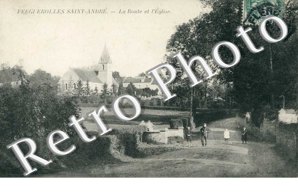 la route et l'eglise
