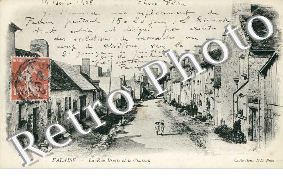 la rue Brette et le chateau