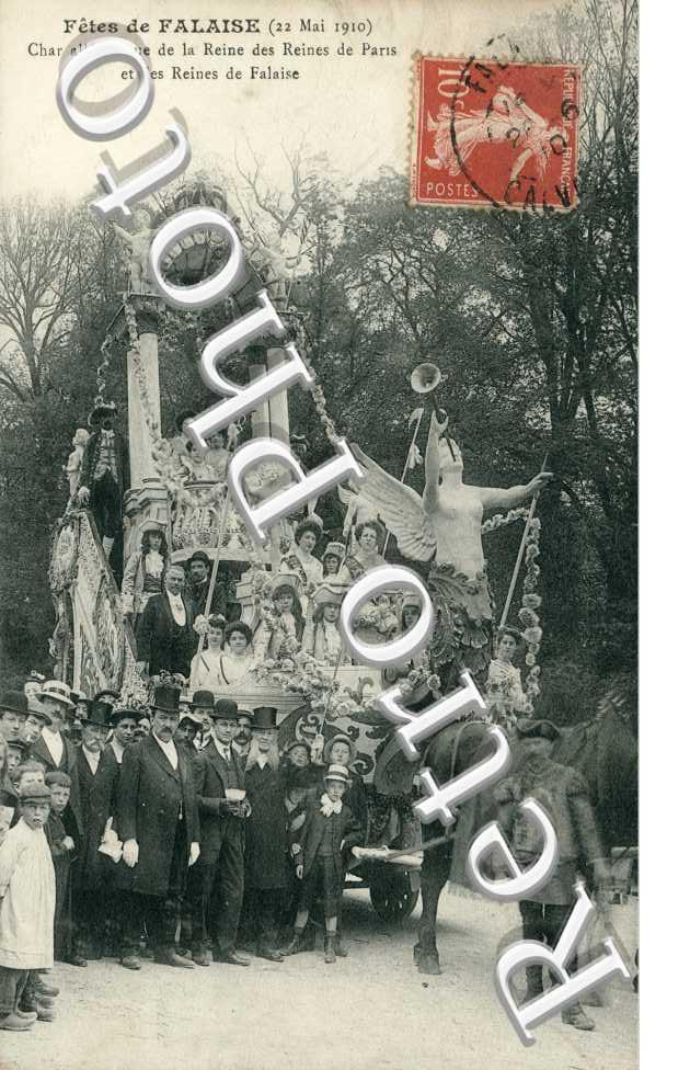 char allegorique de la reine des reines de Paris et des reines de Falaise