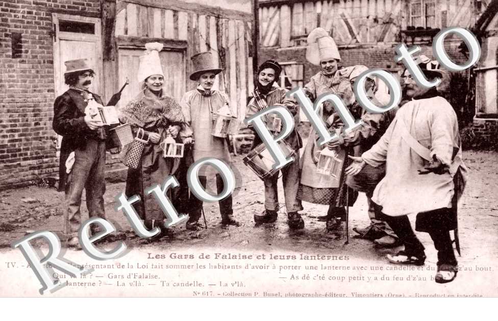 les gars de Falaise et leurs lanternes