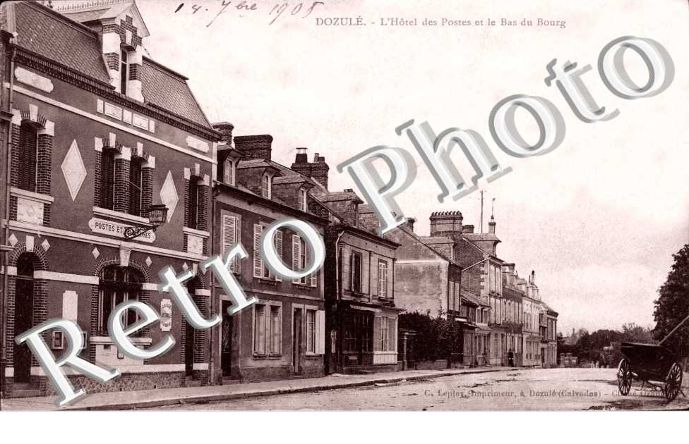 l'hotel des postes et le bas du bourg