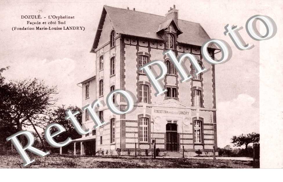 l'orphelinat, facade et cote sud (fondation Marie-Louise Landry)