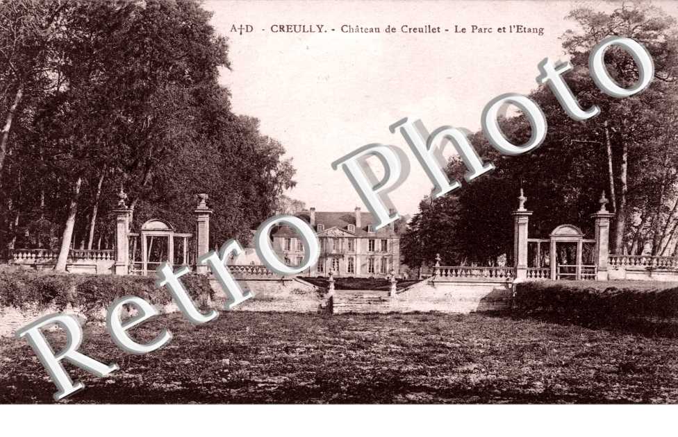 chateau de Creullet, le parc et l'etang