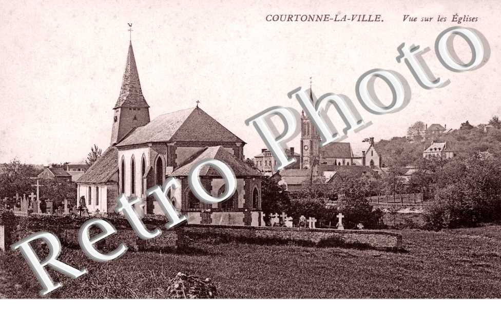 Courtonne la Ville vue sur les eglises