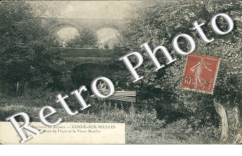 le pont de Flaye et le vieux moulin