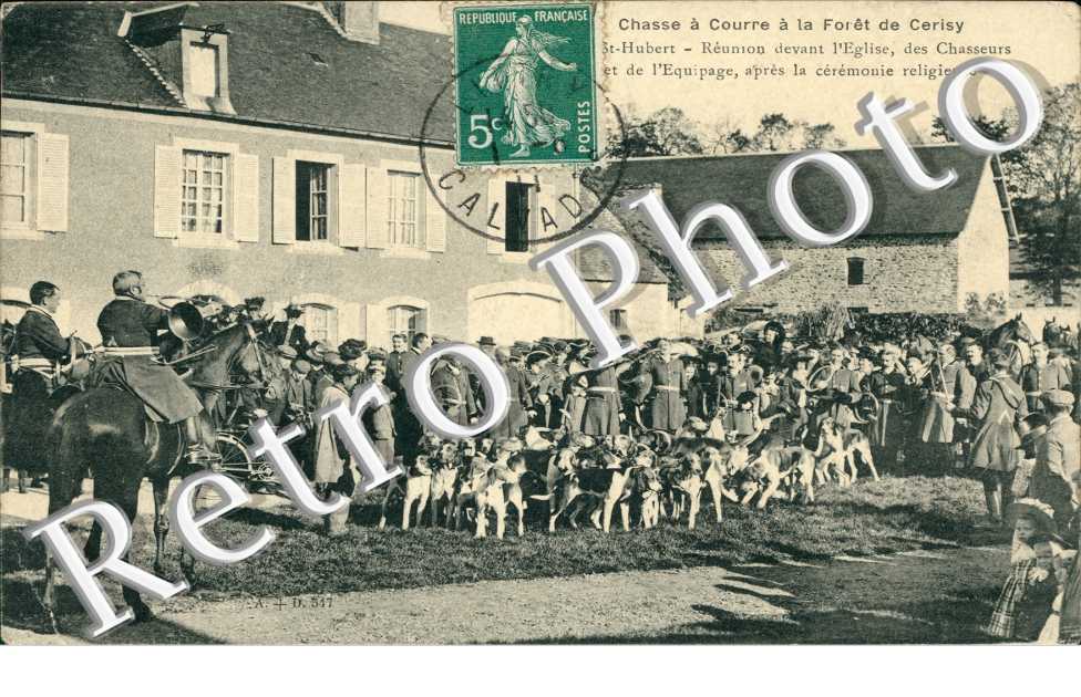 chasse a courre a la foret de Cerisy