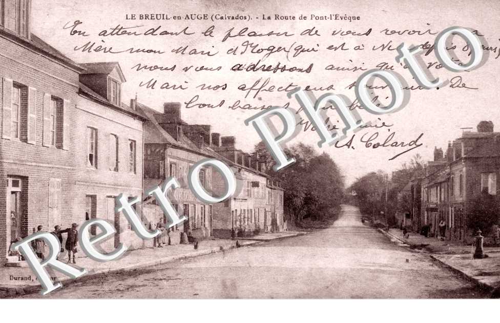 la route de Pont l'Eveque