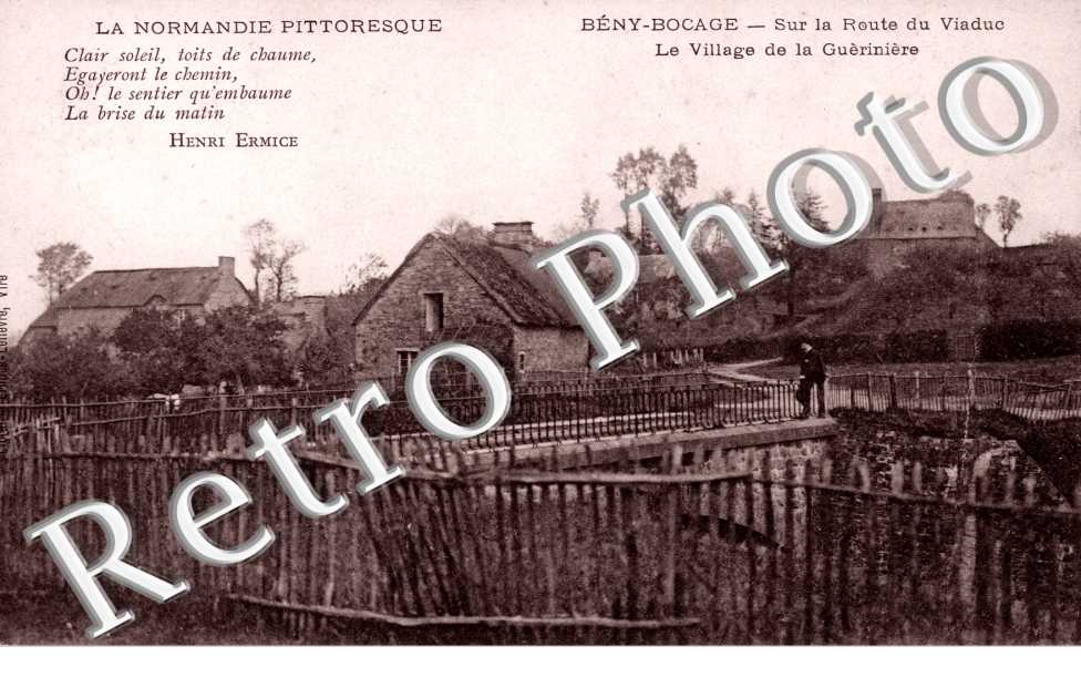 sur la route du viaduc, le village de la Gueriniere