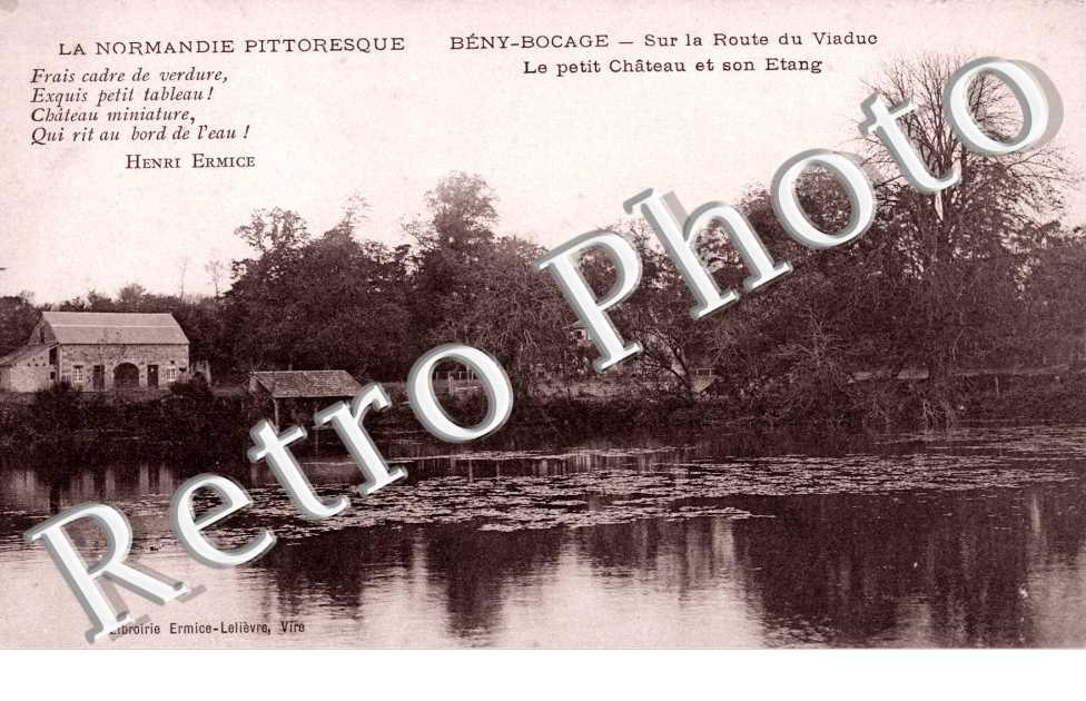 sur la route du viaduc, le petit chateau et son etang