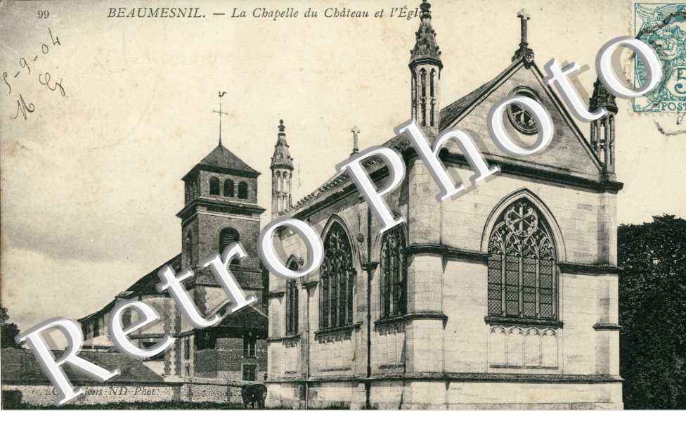 la chapelle du chateau et l'eglise
