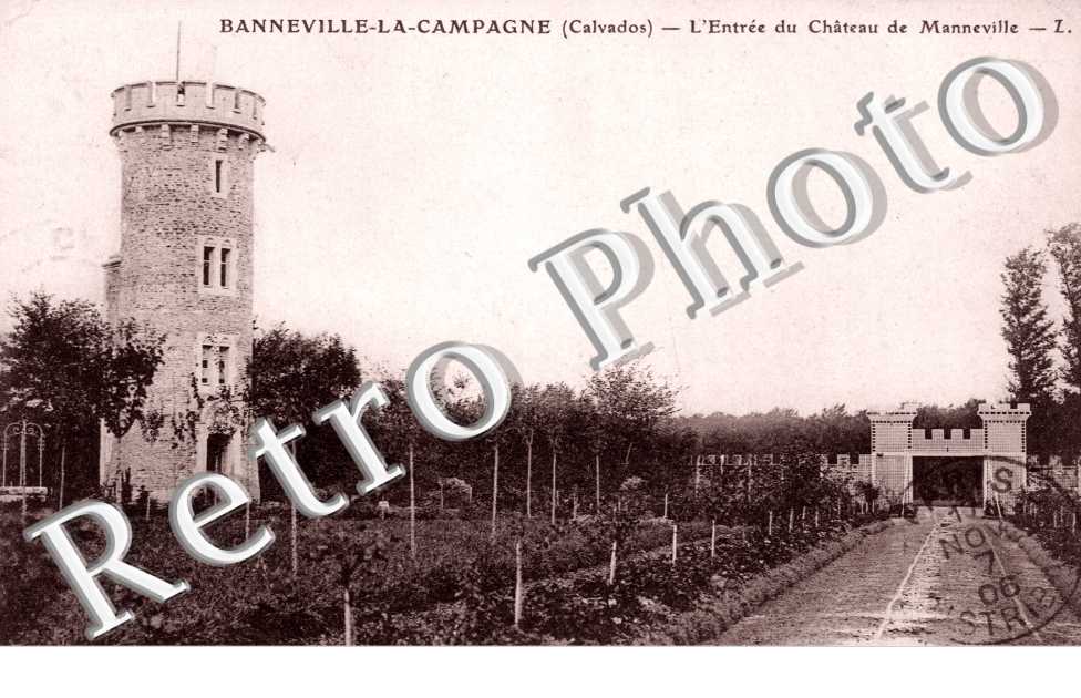 l'entree du chateau de Manneville