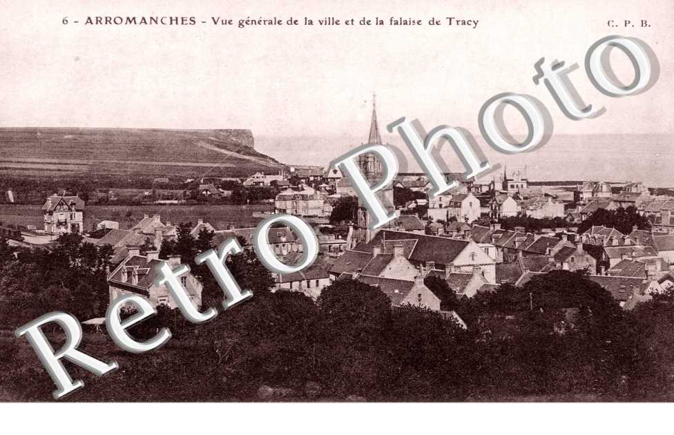 vue generale de la ville et de la falaise de tracy