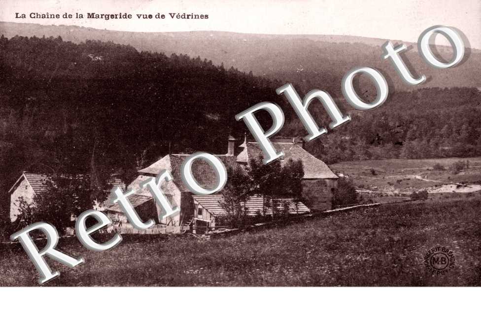 La chaine de la Marguride vue de Vedrines