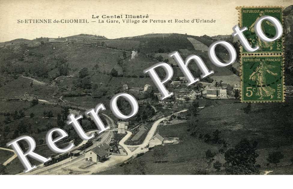 La gare , village de Pertus et roche d'Urlande