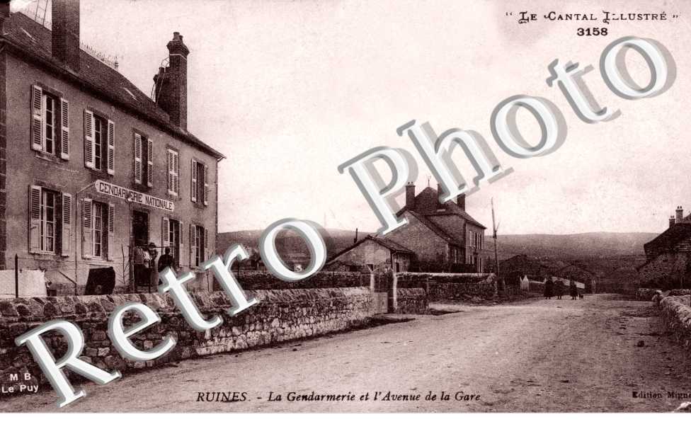 la gendarmerie et l'avenue de la Gare