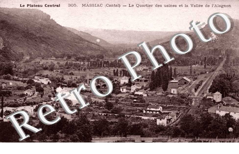 Le quartier des Usines et la Vallee de l'Alagnon