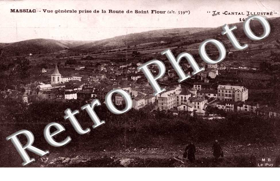 Vue Generale prise de la route de Saint Flour
