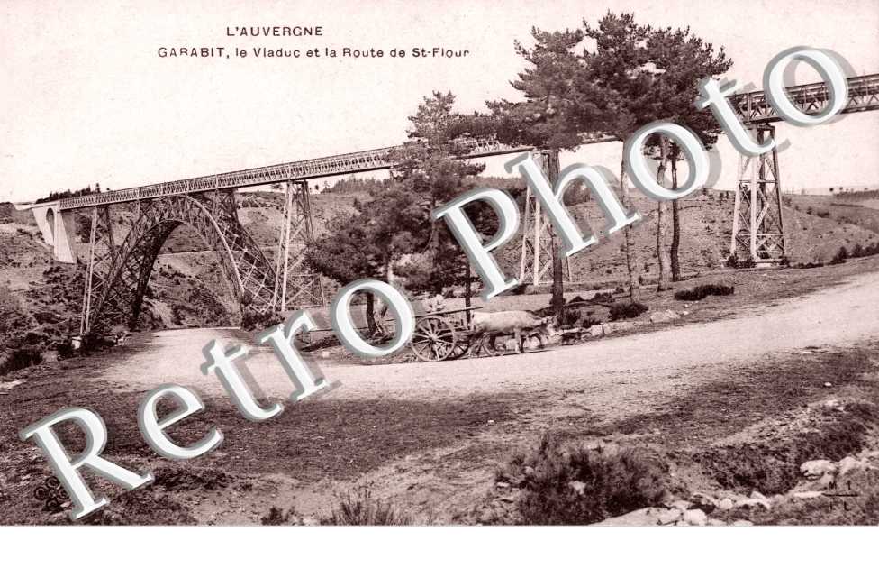 le viaduc et la route de St-Flour