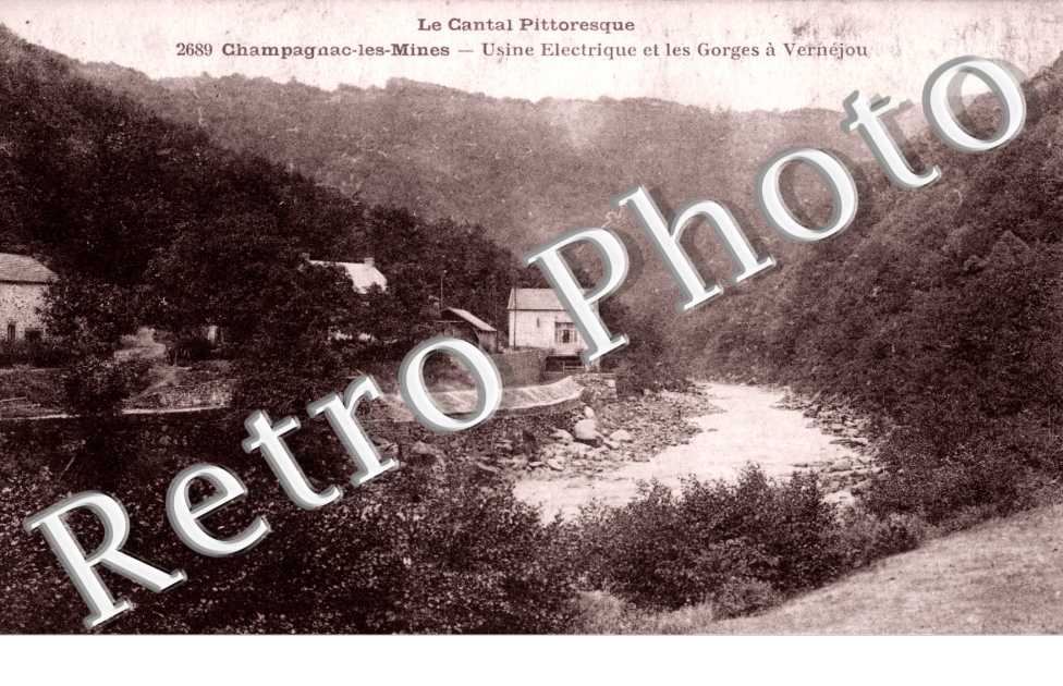 Usine electrique et les gorges a Vernejou