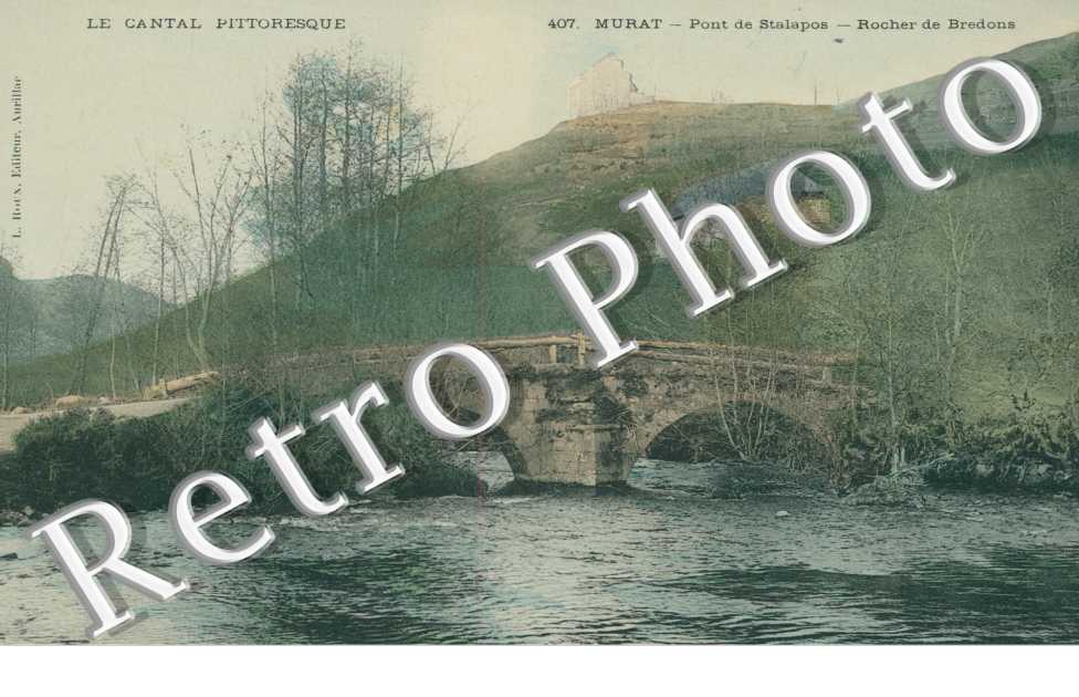 Pont de Stalapos - rocher de Bredons