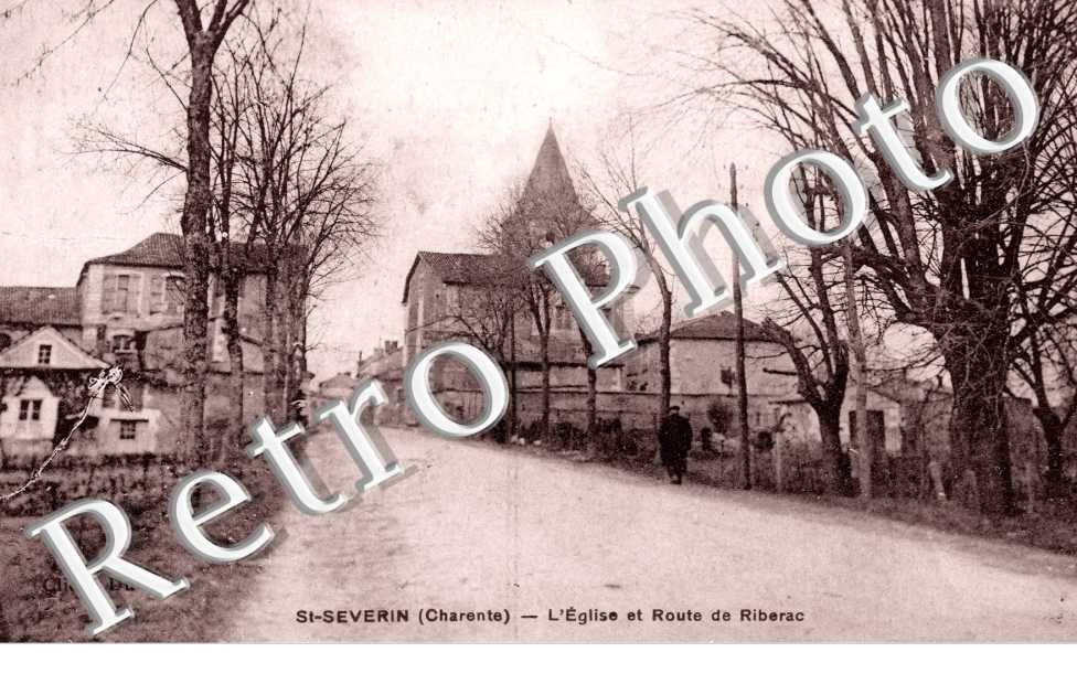 l'eglise et route de Riberac