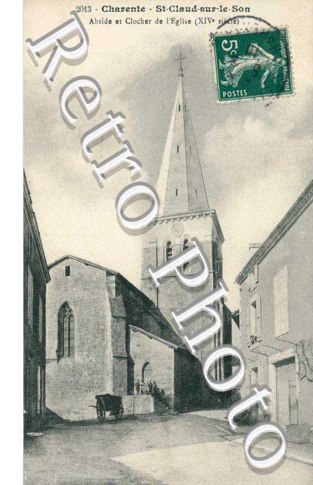 Abside et Clocher de l'Eglise, Saint-Claud-sur-le-Son