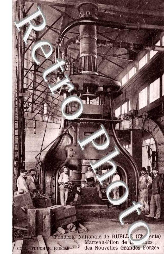fonderie nationale, marteau pilon de 10 tonnes des nouvelles grandes forges
