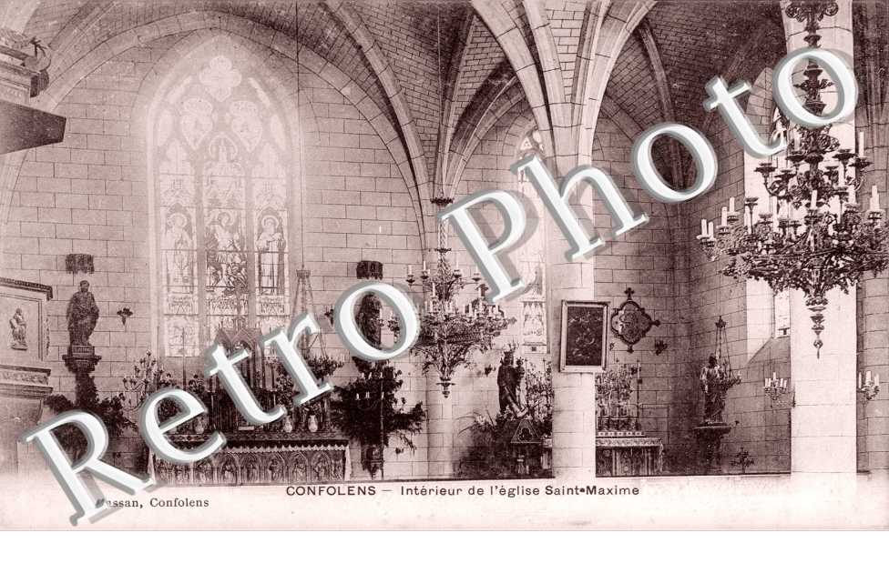 Interieur de l'eglise Saint Maxime