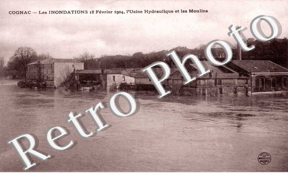 Inondations 18 fevrier 1904, Usine Hydraulique et les Moulins