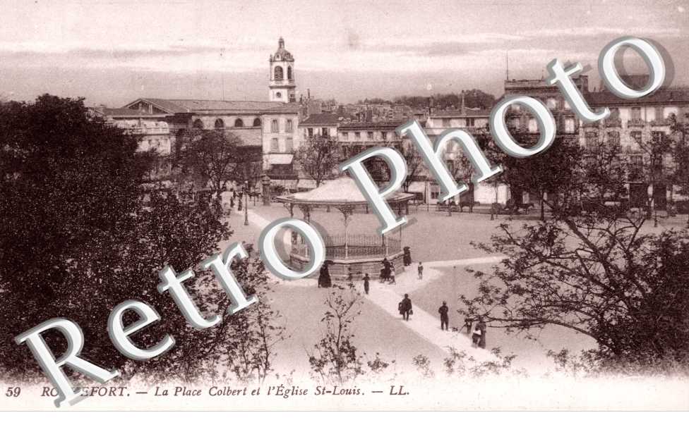 la Place Colbert et l'Eglise Saint-Louis