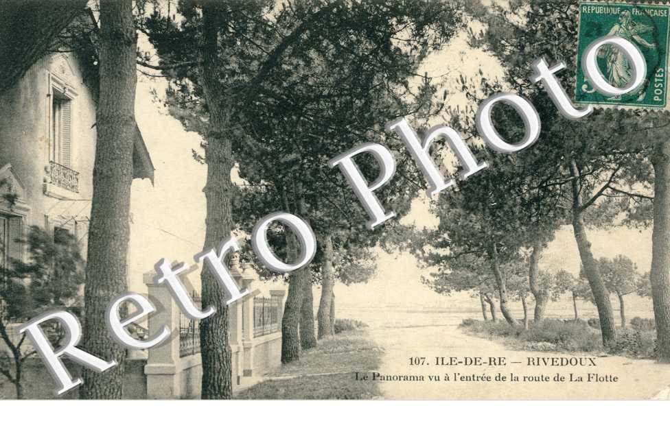 Panorama vu a l'entree de la route de La flotte