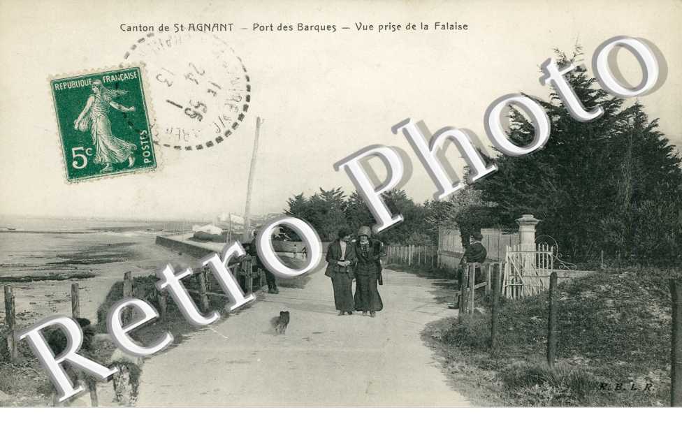 canton de saint agnant - vue prise de la falaise